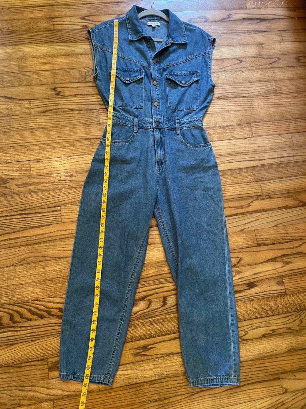 Madewell Denim Sleeveless Jumpsuit - Blue - Picture 6 of 11